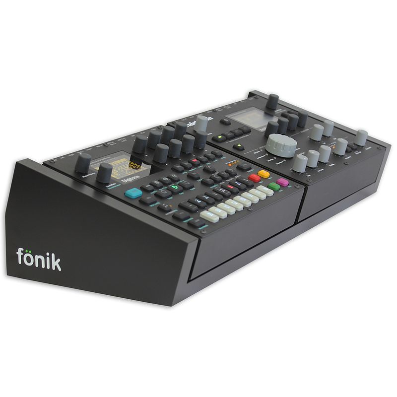 Foto van Fonik audio innovations original stand (black) voor elektron digitakt/digitone + analog heat mk1/mk2