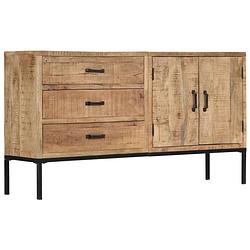 Foto van Vidaxl dressoir 140x35x75 cm massief mangohout