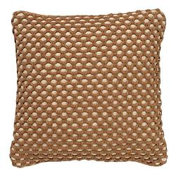 Foto van Dutch decor denley - sierkussen van katoen tobacco brown 45x45 cm - bruin - bruin