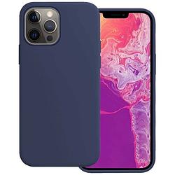 Foto van Basey iphone 14 pro hoesje siliconen hoes case cover iphone 14 pro-donkerblauw