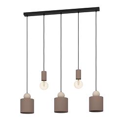 Foto van Eglo gazzola hanglamp - e27 - 91 cm - mokka