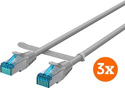 Foto van Bluebuilt netwerkkabel stp cat6 30 meter grijs 3-pack