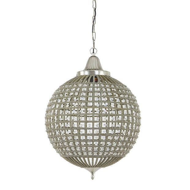 Foto van Light & living - hanglamp cheyenne - 47x47x65 - zilver