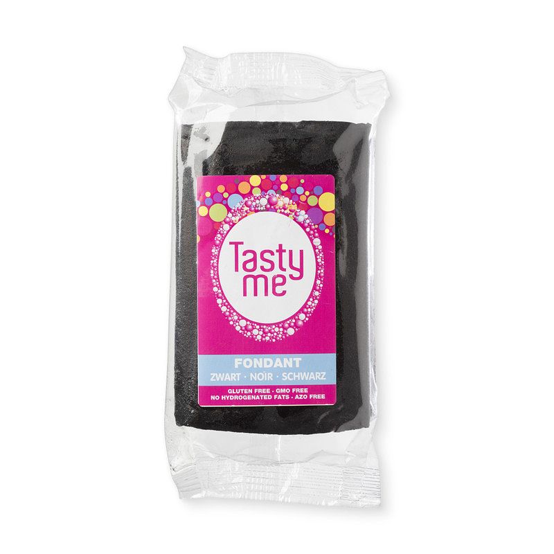 Foto van Tasty me rolfondant - zwart - 200 g