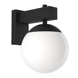 Foto van Eglo bufalata wandlamp - e27 - 29 cm - zwart/wit