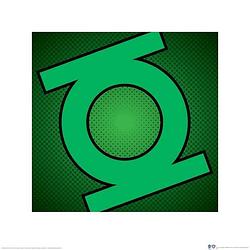 Foto van Pyramid dc comics green lantern symbol kunstdruk 40x40cm