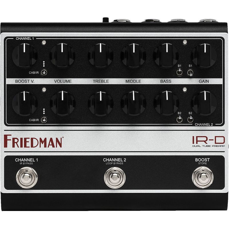 Foto van Friedman ir-d dual tube preamp & di gitaar voorversterker met 12ax7 buizen