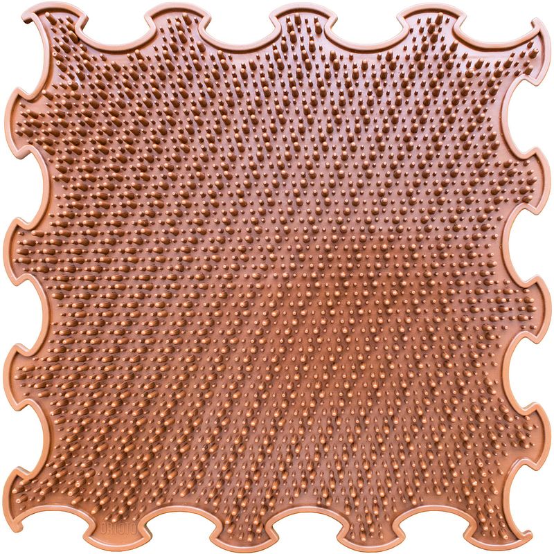 Foto van Ortoto sensory massage puzzle mat gras melkchocolade