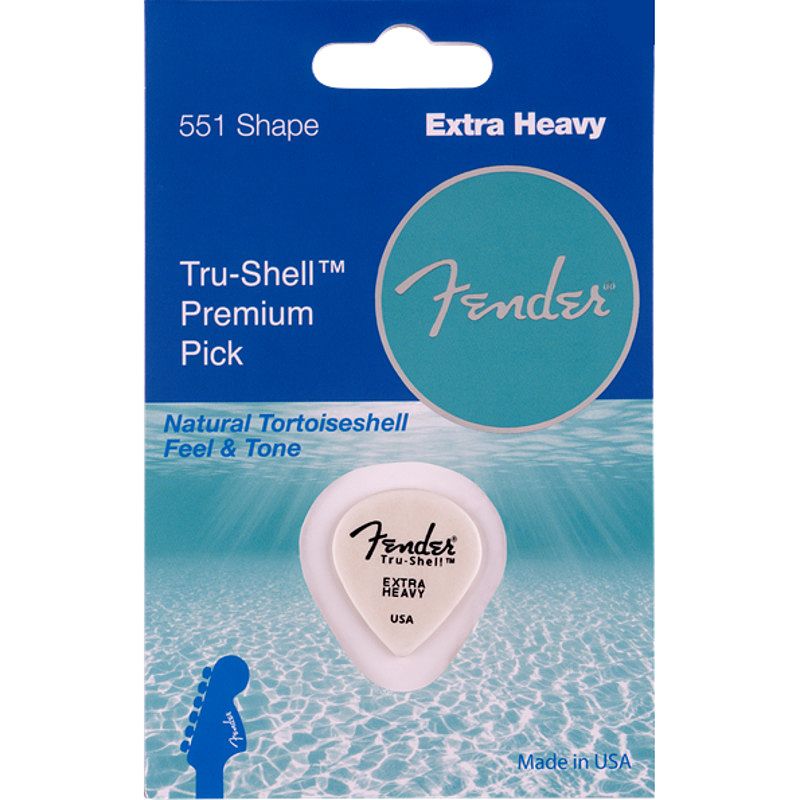 Foto van Fender tru-shell 551 extra heavy plectrum