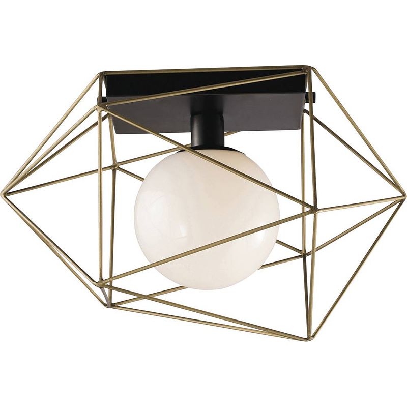 Foto van Eco-light i-abraxas-pl1 oro abraxas plafondlamp e27 60 w goud, zwart