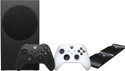 Foto van Xbox series s 1 tb zwart + wireless controller robot wit + pdp gaming dual charge system