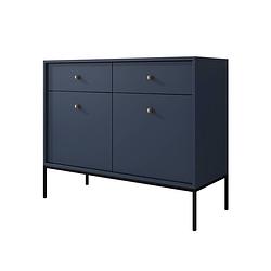 Foto van Meubella dressoir moreno - blauw - 104 cm