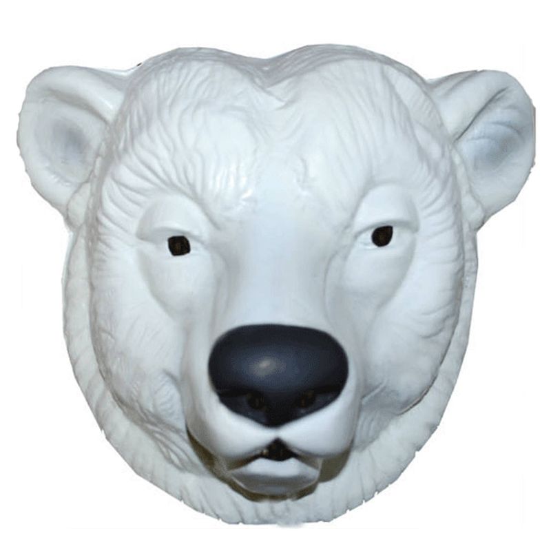 Foto van Ijsberen masker wit voor volwassenen - verkleedmaskers