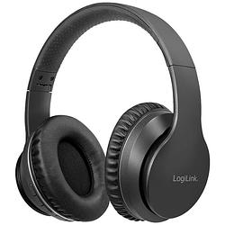 Foto van Logilink bt0053 over ear koptelefoon bluetooth stereo zwart noise cancelling