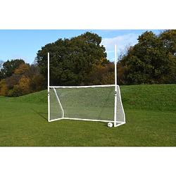 Foto van Precision voetbaldoel gaa 366 x 183 cm abs wit 5-delig