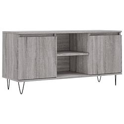 Foto van Vidaxl tv-meubel 104x35x50 cm bewerkt hout grijs sonoma eikenkleurig