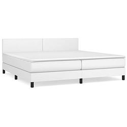 Foto van The living store bed the living store kingsize boxspring - 203x200x78/88 cm - duurzaam kunstleer