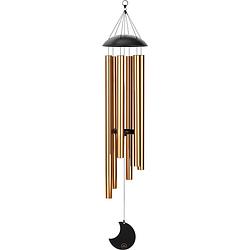 Foto van Meinl mmc44b moon meditation chimes bronze wind chime 110 cm