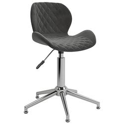 Foto van The living store draaibare eetstoelen - donkergrijs - 39 x 51 x (71.5 - 86.5) cm