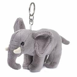 Foto van Wnf pluche olifant sleutelhanger 10 cm - knuffel sleutelhangers