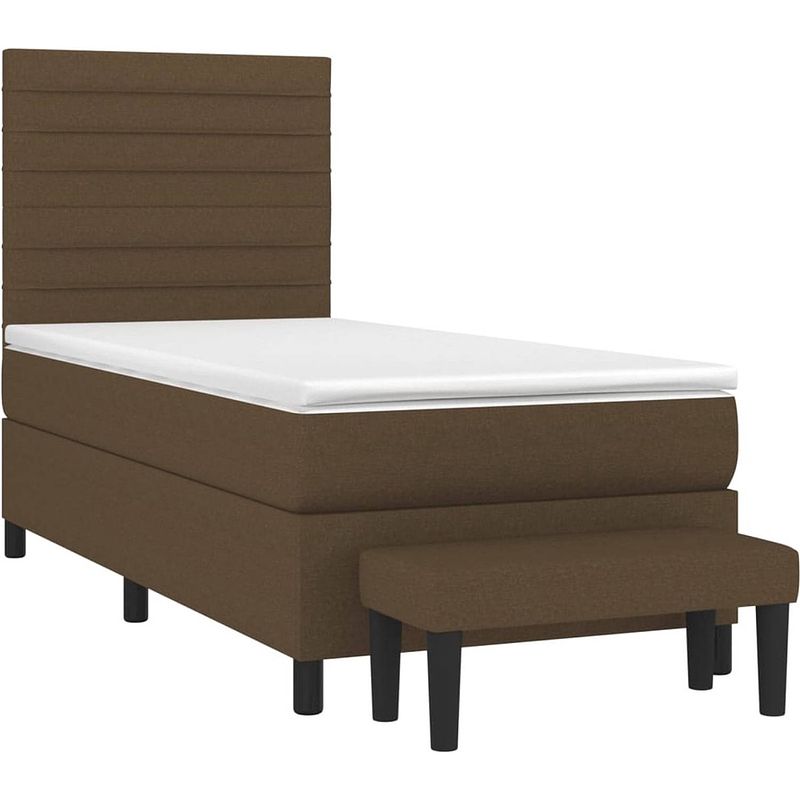 Foto van The living store boxspringbed - bed + pocketvering matras - middelharde ondersteuning