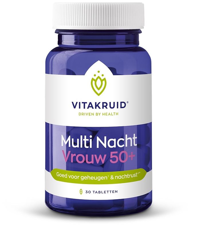 Foto van Vitakruid multi nacht vrouw 50+ tabletten