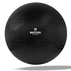 Foto van Matchu sports fitnessbal 85cm - zwart - ø 85cm