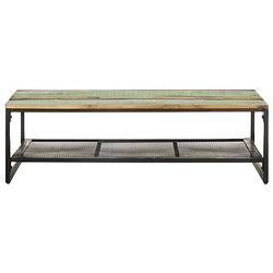 Foto van The living store salontafel 110x60x35 cm massief gerecycled hout - tafel