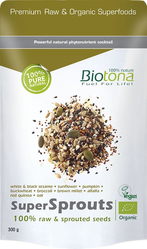 Foto van Biotona supersprouts seeds raw