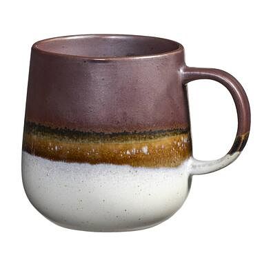 Foto van Mok met oor pippa - paars - stoneware - 400 ml - leen bakker