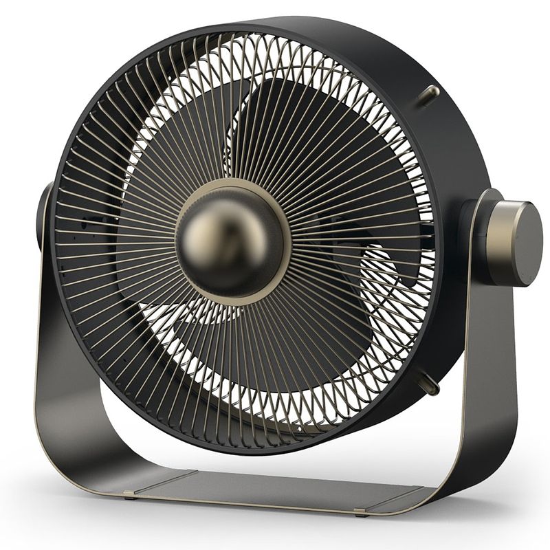 Foto van Stylies castor smokey metal tafelventilator