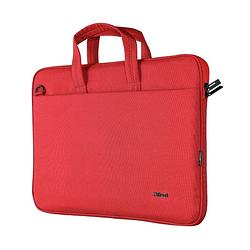 Foto van Trust bologna slim laptop bag 16 inch eco laptop tas rood