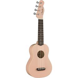 Foto van Fender california coast venice sopraan ukelele shell pink