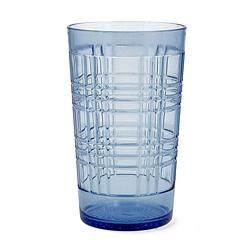 Foto van Glas quid viba blauw plastic 650 ml (12 stuks) (pack 12x)