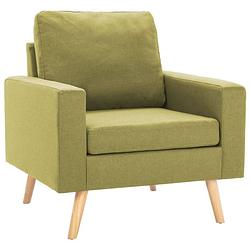 Foto van Vidaxl fauteuil stof groen