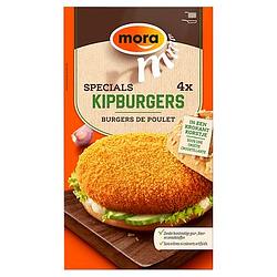 Foto van Mora specials kipburgers 4 x 70g bij jumbo