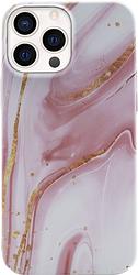 Foto van Bluebuilt pink marble hard case apple iphone 13 pro back cover