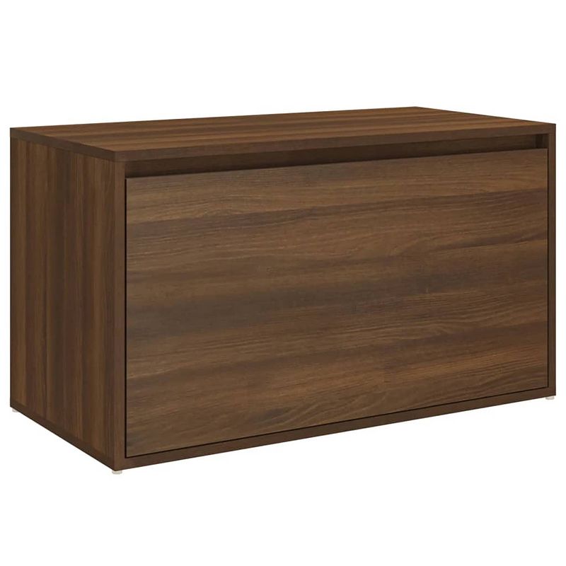 Foto van The living store halbank bruineiken - bewerkt hout - 80 x 40 x 45 cm - multifunctioneel