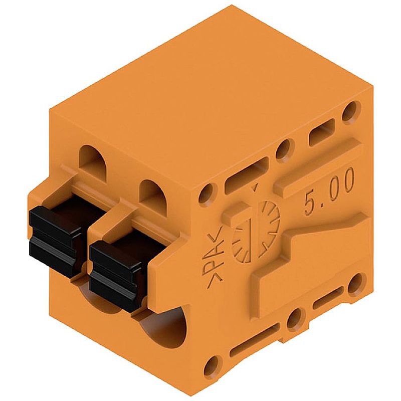 Foto van Weidmüller 1331700000 klemschroefblok 2.5 mm² aantal polen 2 oranje 130 stuk(s)