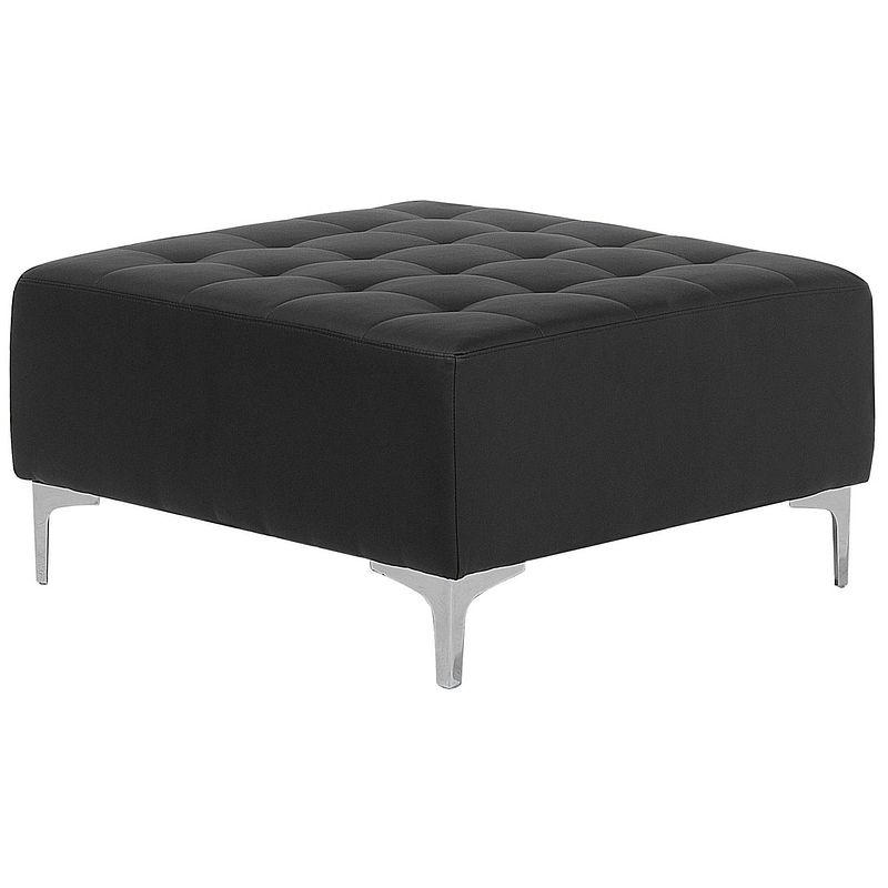 Foto van Beliani aberdeen ii - hocker-zwart-polyester