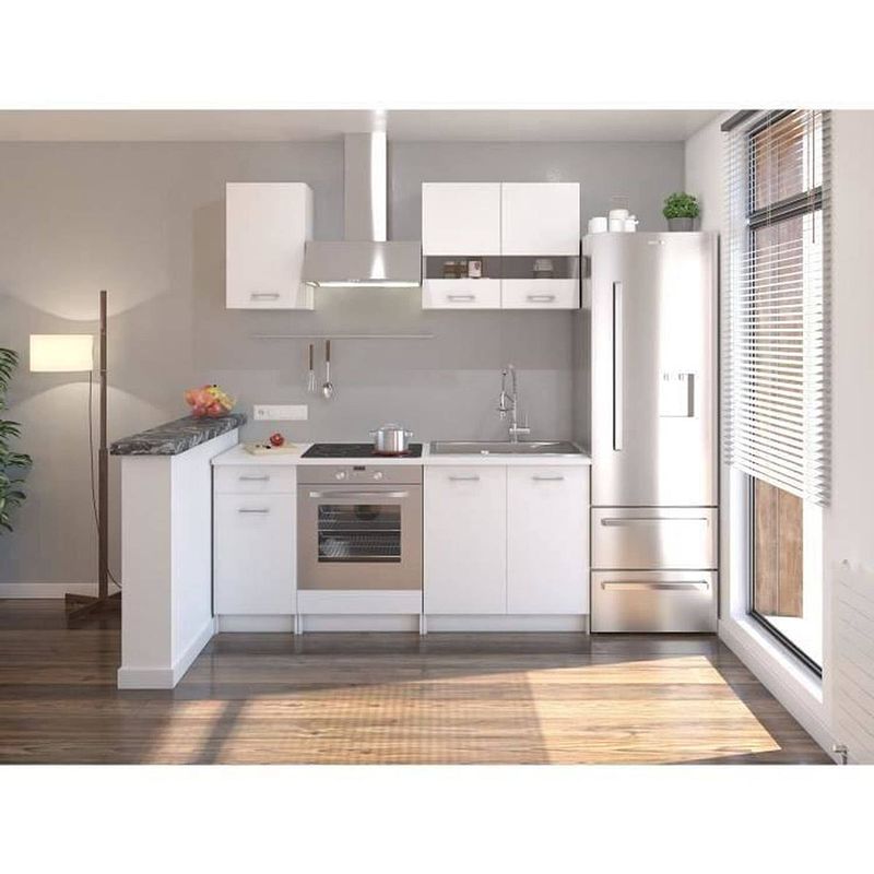 Foto van Complete keuken l 180 cm - mat wit - extra