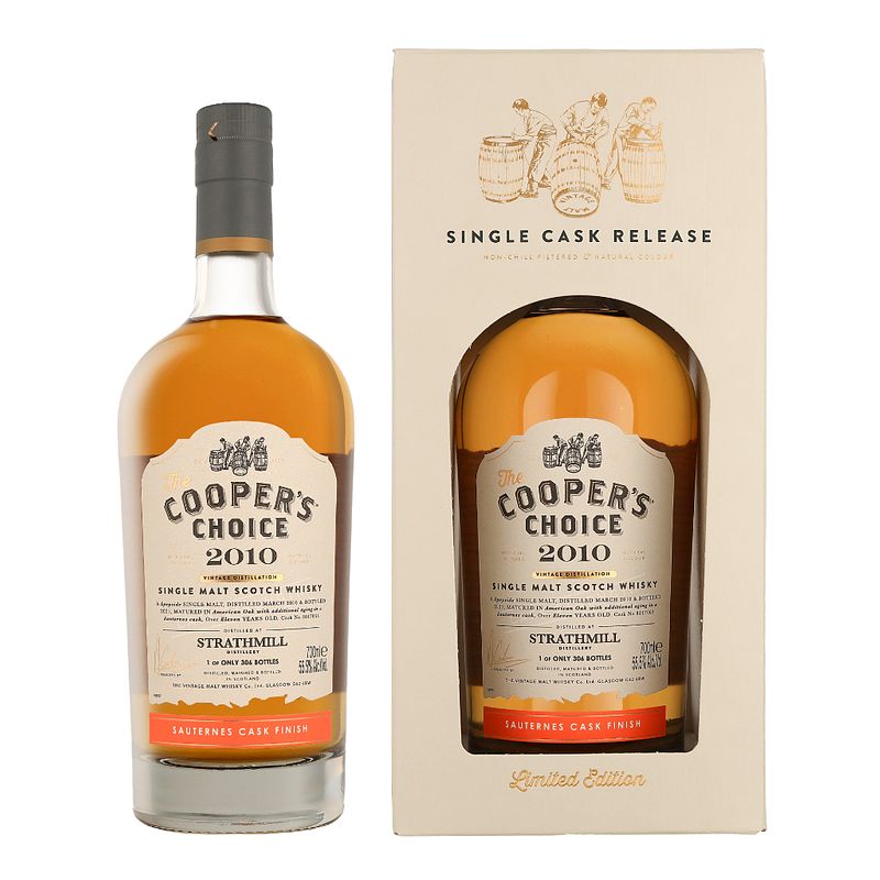 Foto van Coopers choice vintage 2010 strathmill 70cl whisky + giftbox