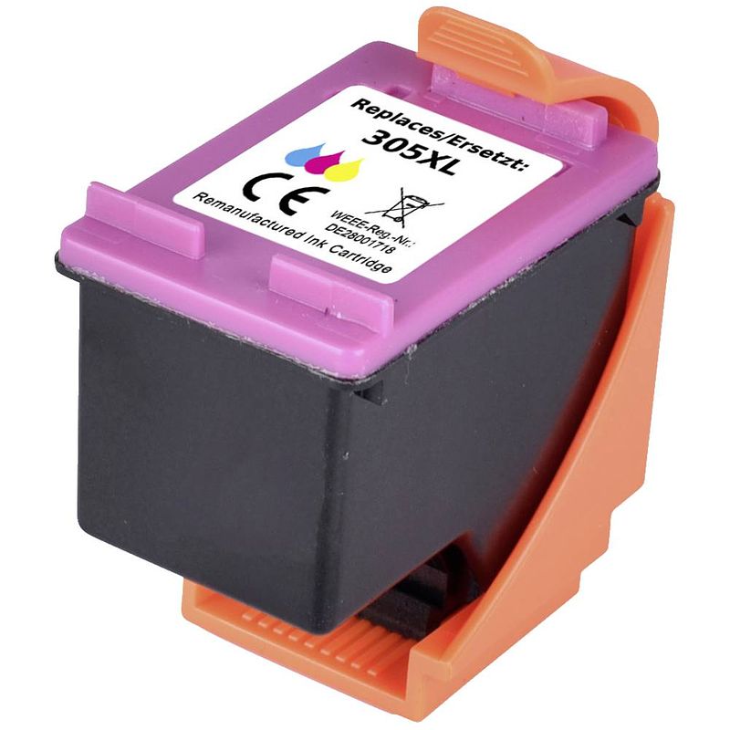 Foto van Renkforce inktcartridge vervangt hp hp 305xl (3ym63ae) compatibel cyaan, magenta, geel rf-i-hp305xlcmy rf-5633220