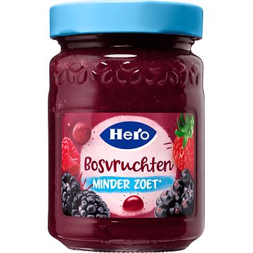 Foto van Hero jam minder zoet bosvruchten 325g bij jumbo