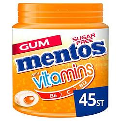 Foto van Mentos chewing gum with vitamins citrus blend sugar free 45 stuks 90g bij jumbo