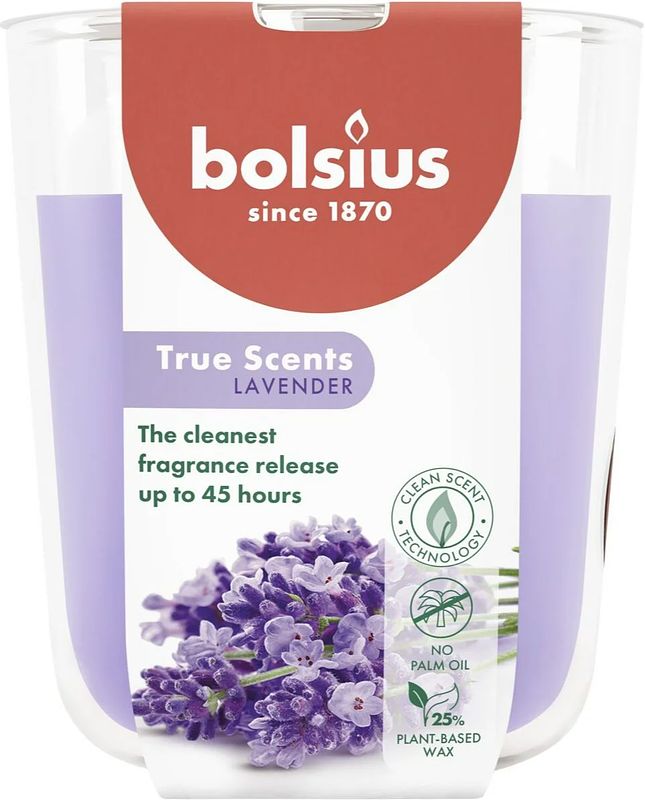 Foto van Bolsius true scents lavender geurkaars