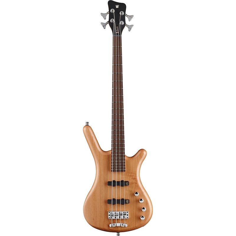 Foto van Warwick rockbass corvette basic 4-string natural transparent satin elektrische basgitaar met gigbag