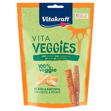 Foto van Vitakraft vita veggies stickies met kaas & aardappel 80g bij jumbo