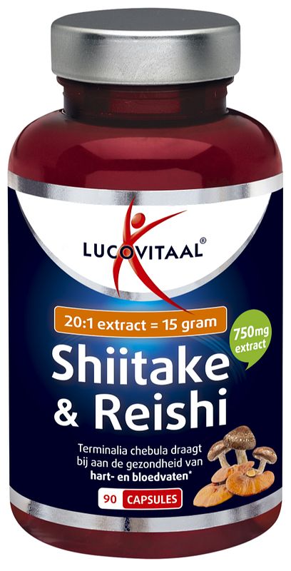 Foto van Lucovitaal shiitake & reishi capsules