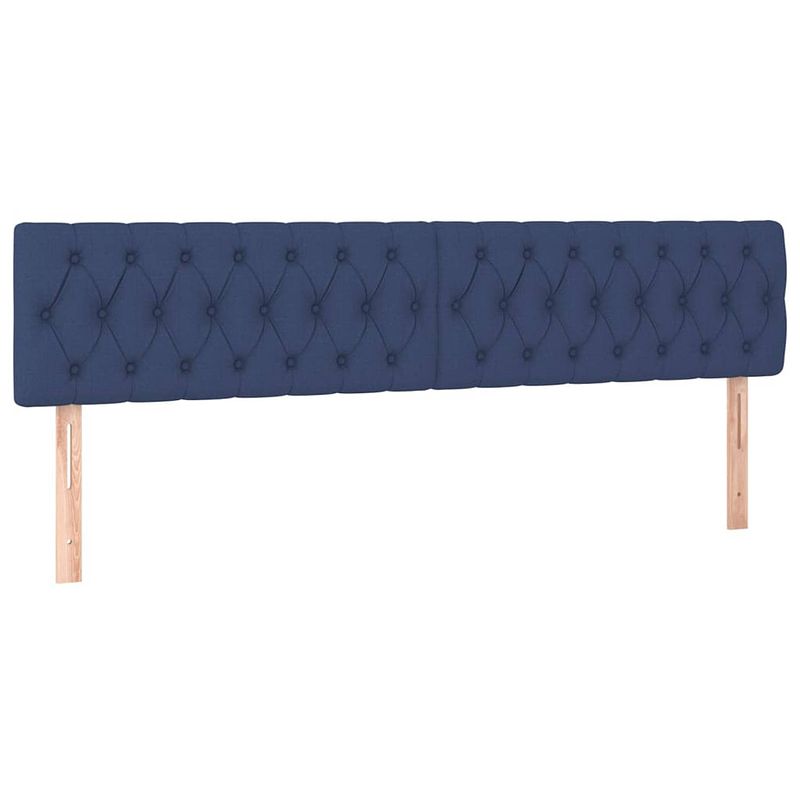 Foto van The living store hoofdbord - classic blue - 180 x 7 x 78/88 cm - verstelbaar